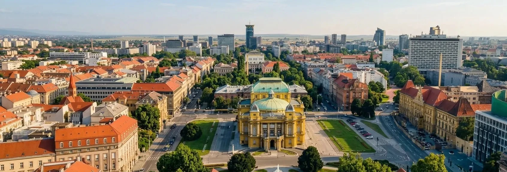 Zagreb street pickup for private Croatia routes